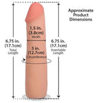 Фалоімітатор Doc Johnson The Realistic Cock ULTRASKYN - 7 Inch Vanilla