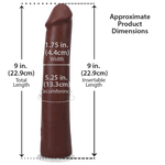Фалоімітатор Doc Johnson The Realistic Cock ULTRASKYN - 9 Inch Chocolate