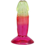 Фалоімітатор Doc Johnson Crystal Jellies - 4.5 Inch Classic Dong - Rainbow