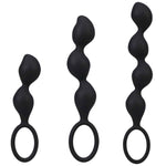 Набір анальних іграшок Doc Johnson Mood Naughty Contour Beads Trainer Set