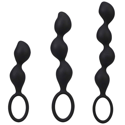 Набір анальних іграшок Doc Johnson Mood Naughty Contour Beads Trainer Set