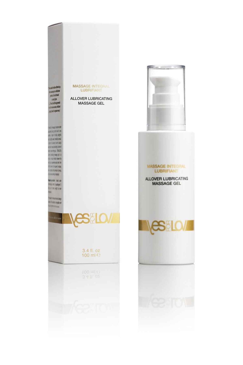 Масажний гель-змазка YESforLOV ALLOVER LUBRICATING MASSAGE GEL 100 мл, силіконова основа