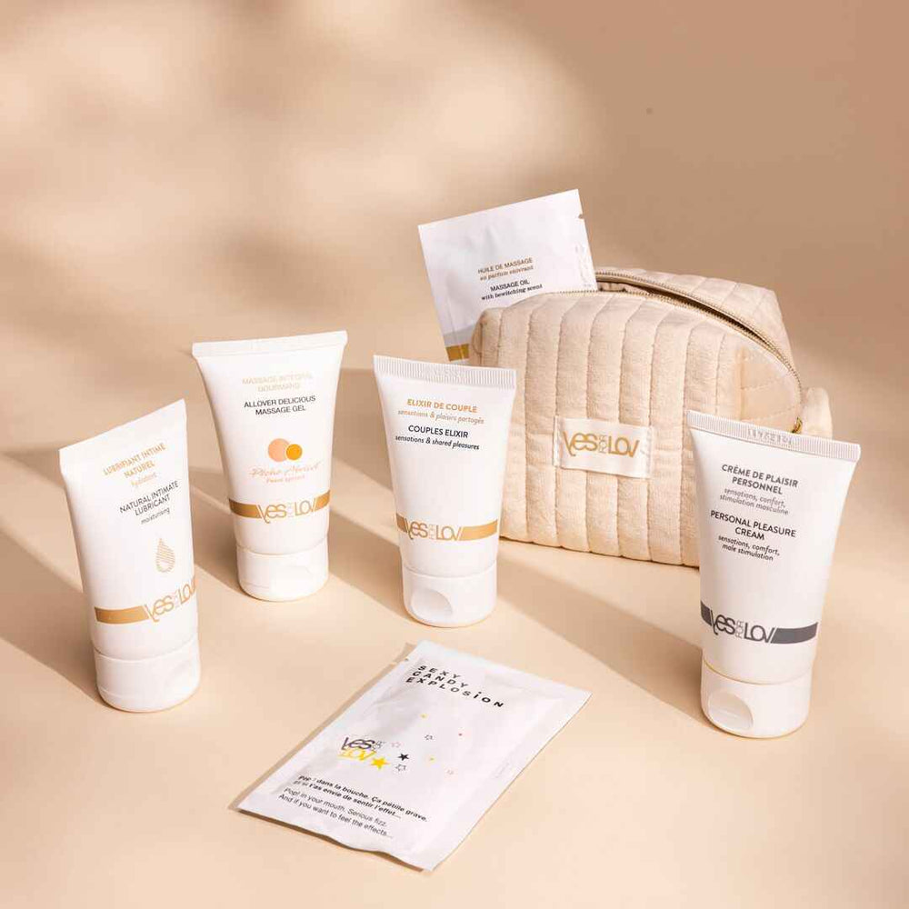 Подарунковий набір YESforLOV MY DELIGHT KIT, вагінальні кульки, змазка, сироватка, серветки