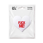 Пестис-сердечка Art of Sex - Fuck me, білий