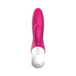 Вібратор-кролик Liebe Bend It Plus Rechargeable Cerise, гнучкий, 2 мотори, 10 режимів