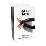 Вінілові мітенки Art of Sex - Lerona, розмір M, колір червоний