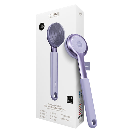 Ультразвукова щітка для всього тіла GESKE Sonic Full-Body Brush&Intensive Exfoliator 8в1 purple