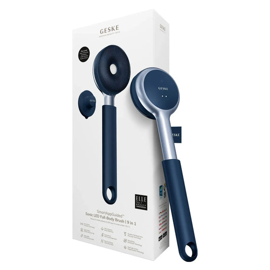 Звукова світлодіодна щітка для всього тіла GESKE Sonic LED Full-Body Brush&Intensive Exfoliator 9в1 midnight