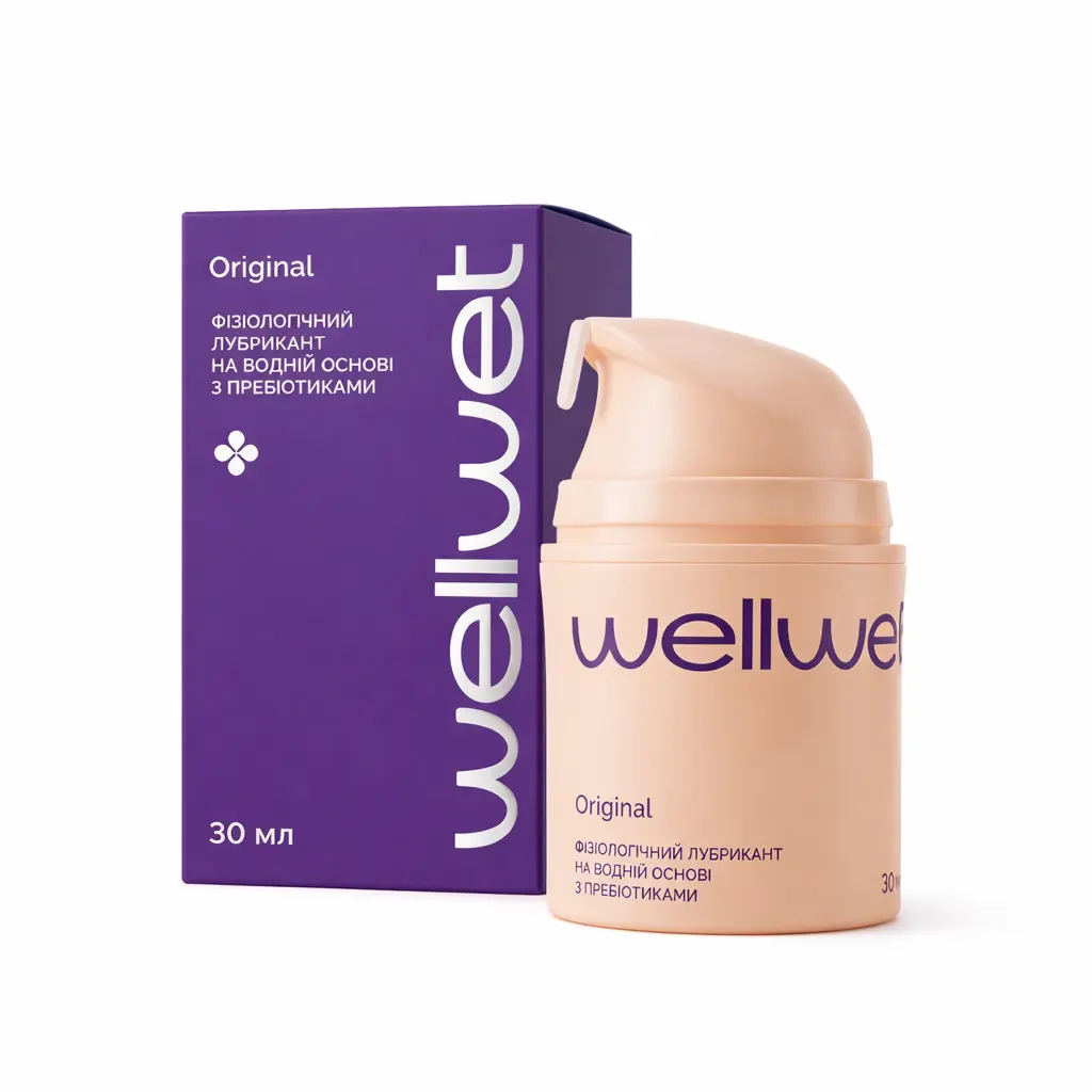 Фізіологічний лубрикант на водній основі WellWet 30 ml NEW WellWet