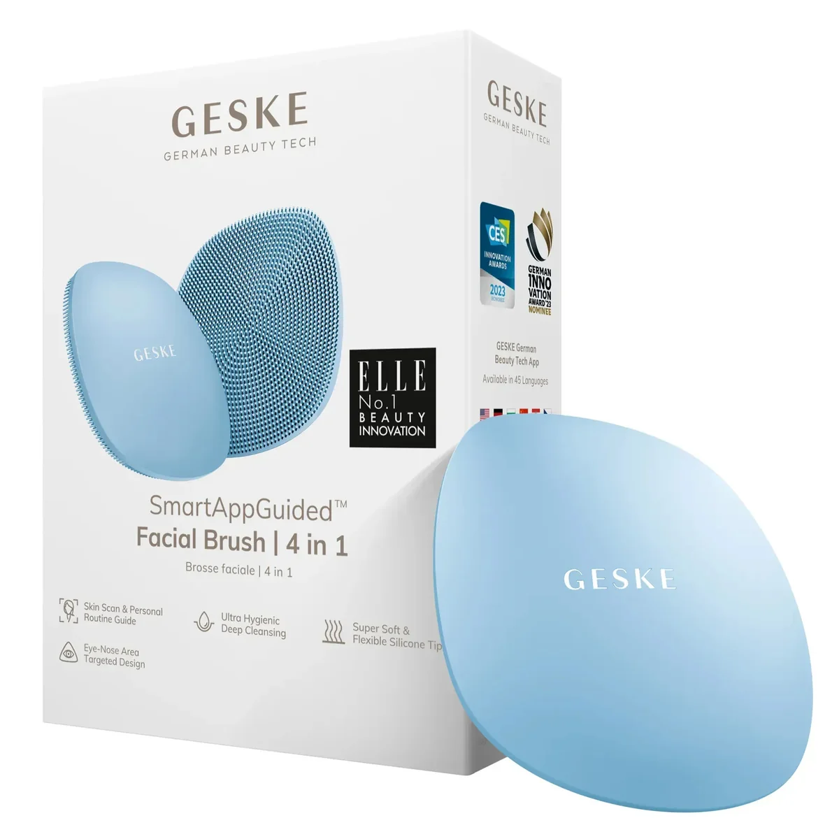Щітка для обличчя GESKE Facial Brush 4в1 aquamarine