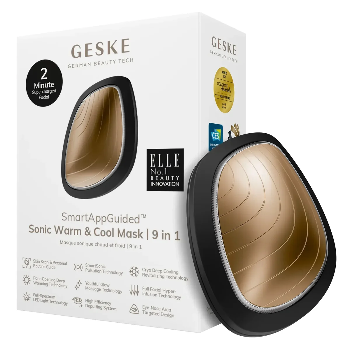 Ультразвукова маска тепло та холод GESKE Sonic Warm&Cool Mask 9в1