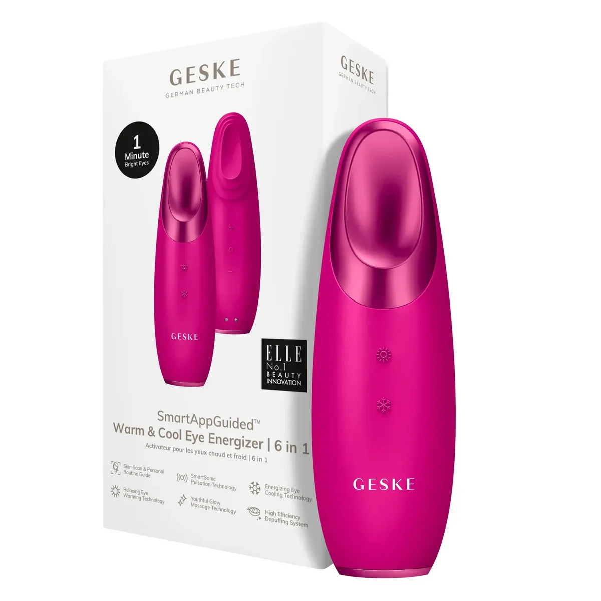 Енерджайзер для очей GESKE Warm&Cool Eye Energizer 6в1 magenta