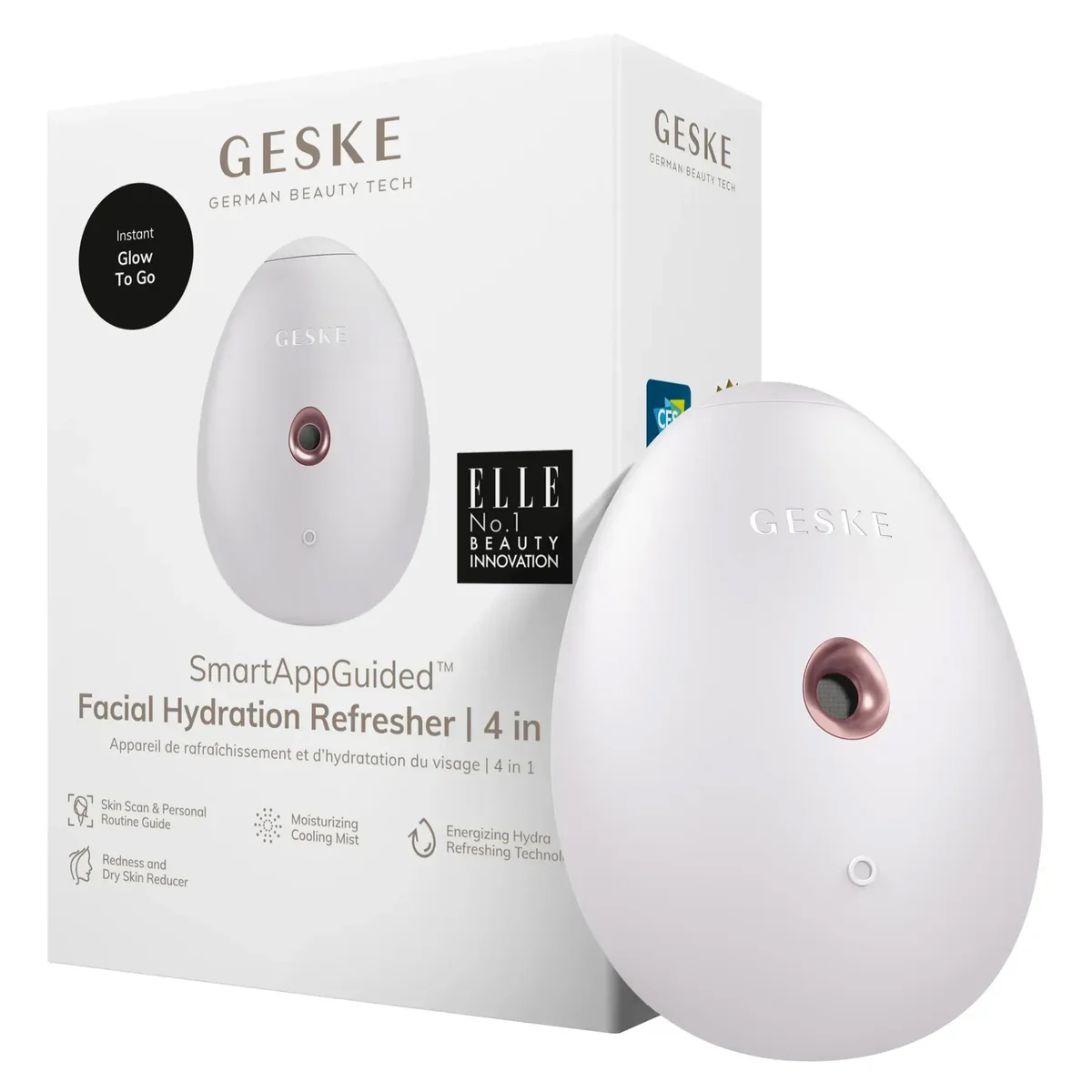 Електронний освіжувач для зволоження обличчя GESKE Facial Hydration Refresher 4в1 starlight