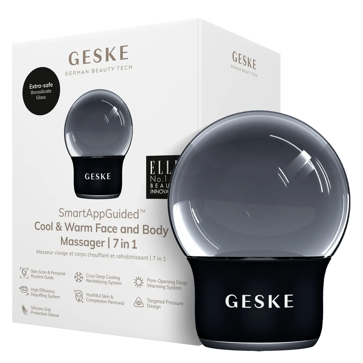 Масажер для обличчя і тіла GESKE Cool&Warm Face and Body Massager 7в1