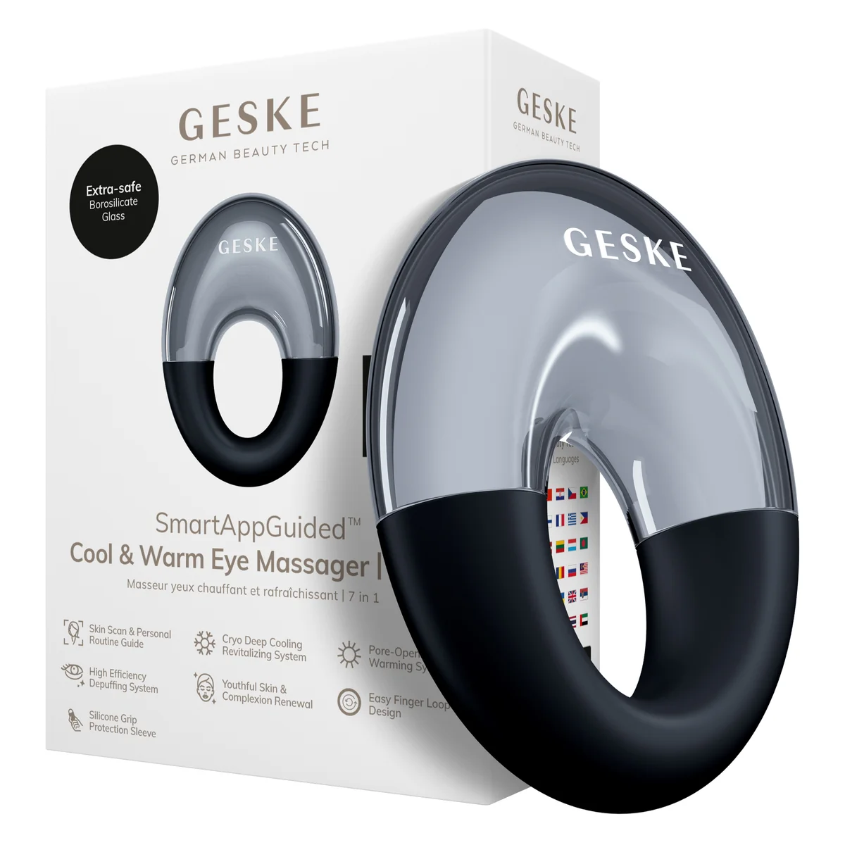 Масажер для очей GESKE Cool&Warm Eye Massager 7в1