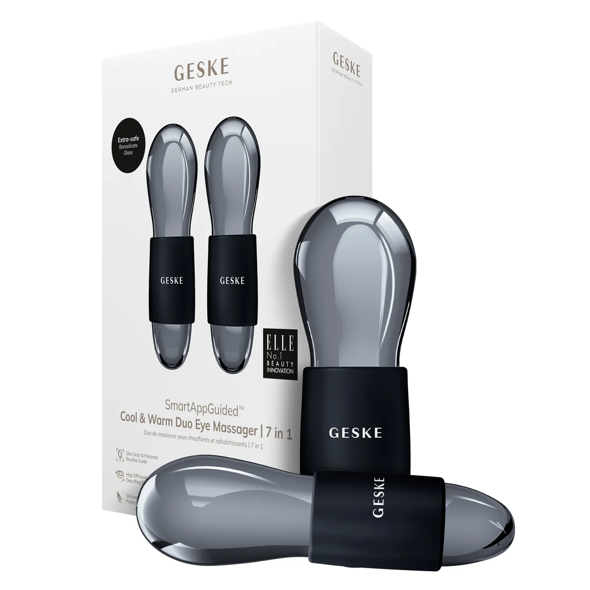 Подвійний масажер для очей GESKE Cool&Warm Duo Eye Massager 7в1