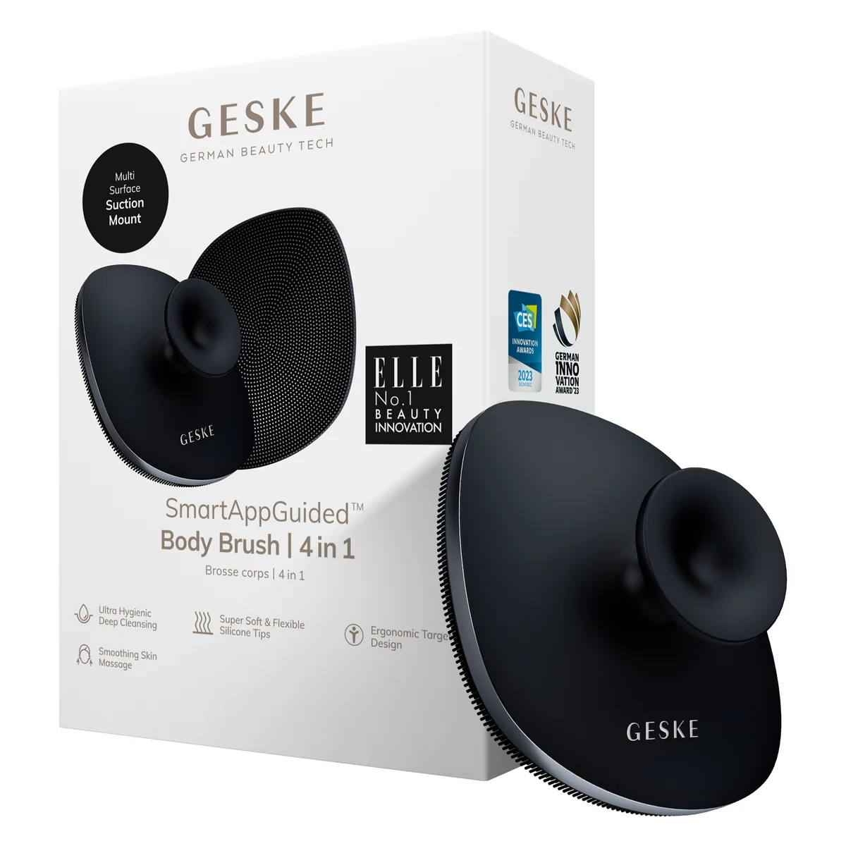 Щітка для тіла GESKE Body Brush metal 4в1