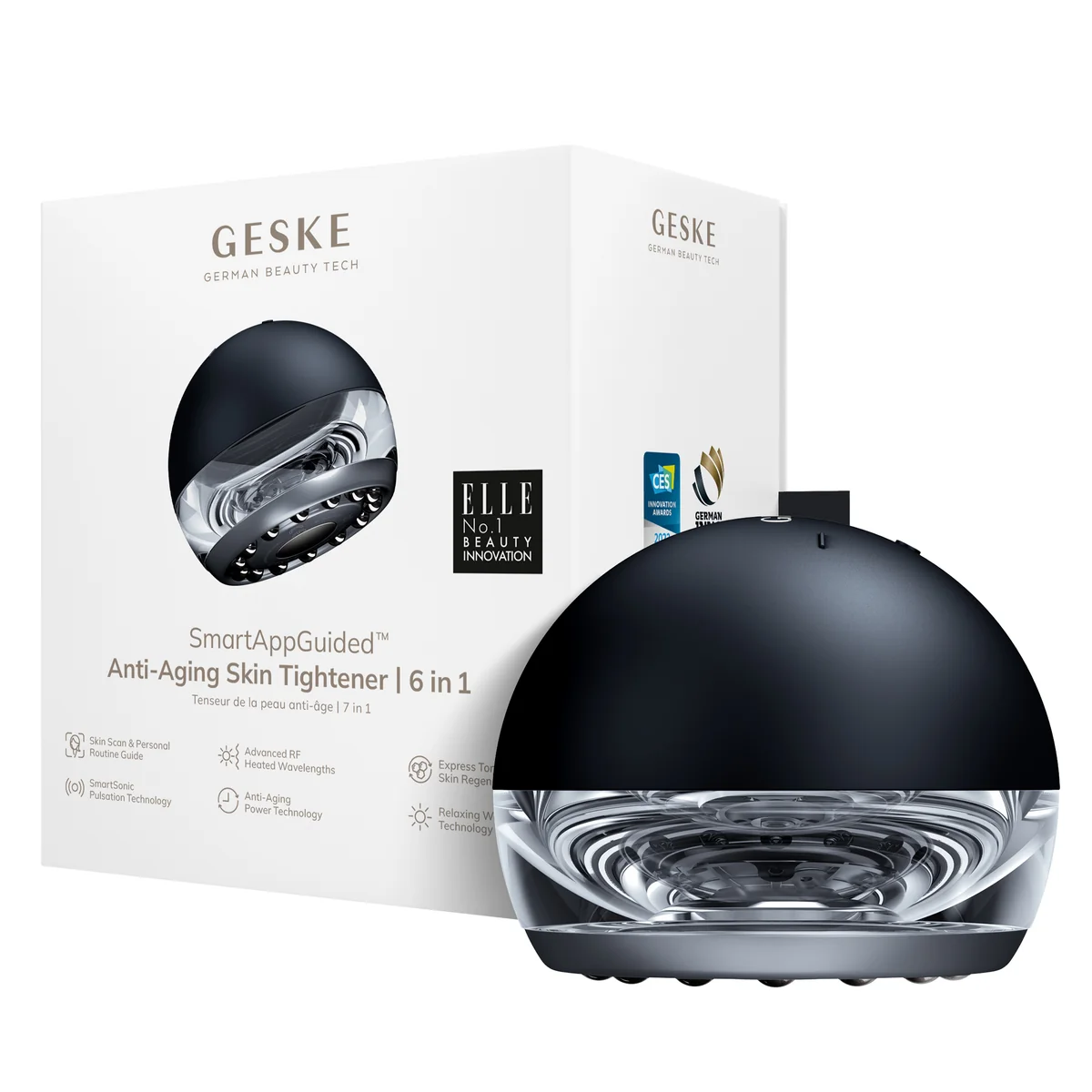 Масажер для підтяжки шкіри обличчя GESKE Anti-aging Skin Tightener 6в1