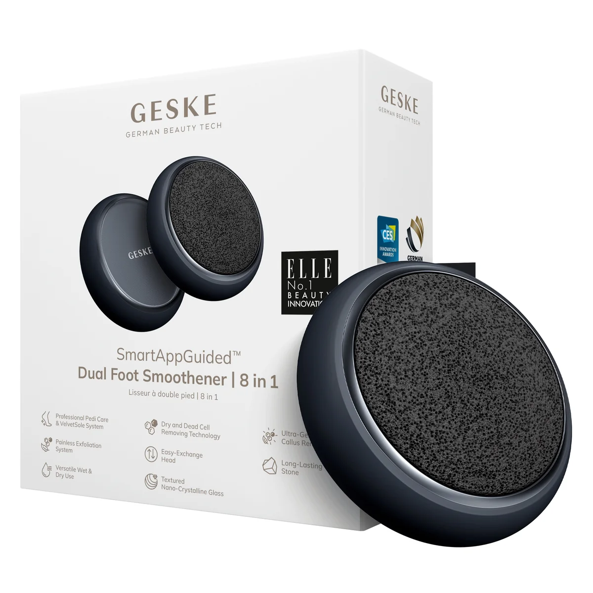 Набір для догляду за стопами GESKE Dual Foot Smoothener 8в1