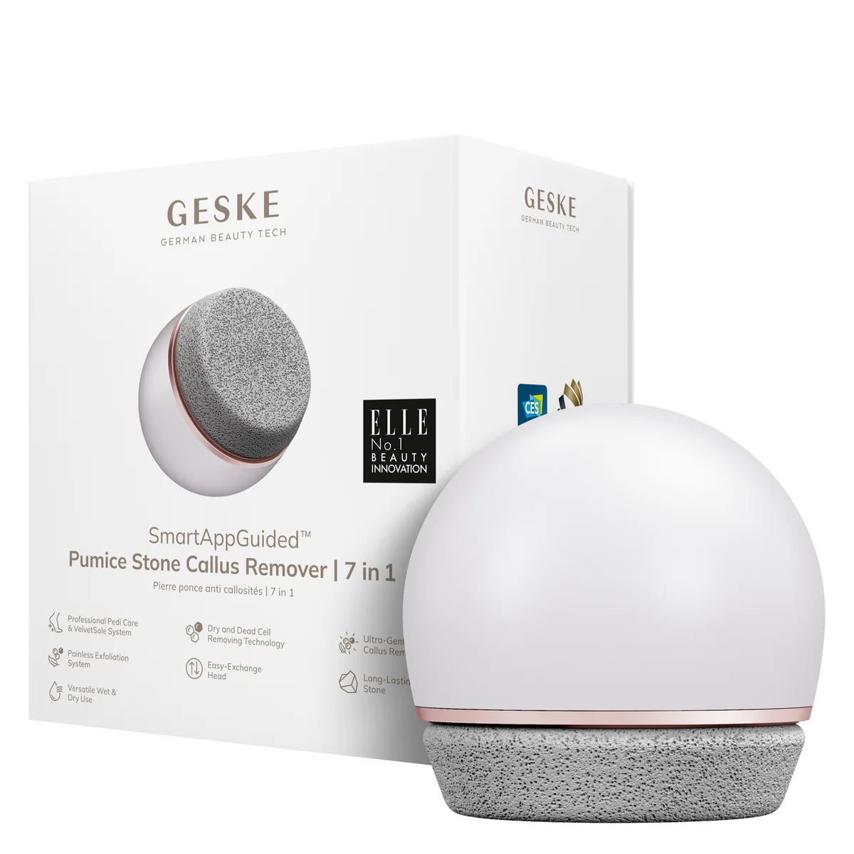 Набор для ухода за стопами GESKE Pumice Stone Callus Remover 7в1 starlight