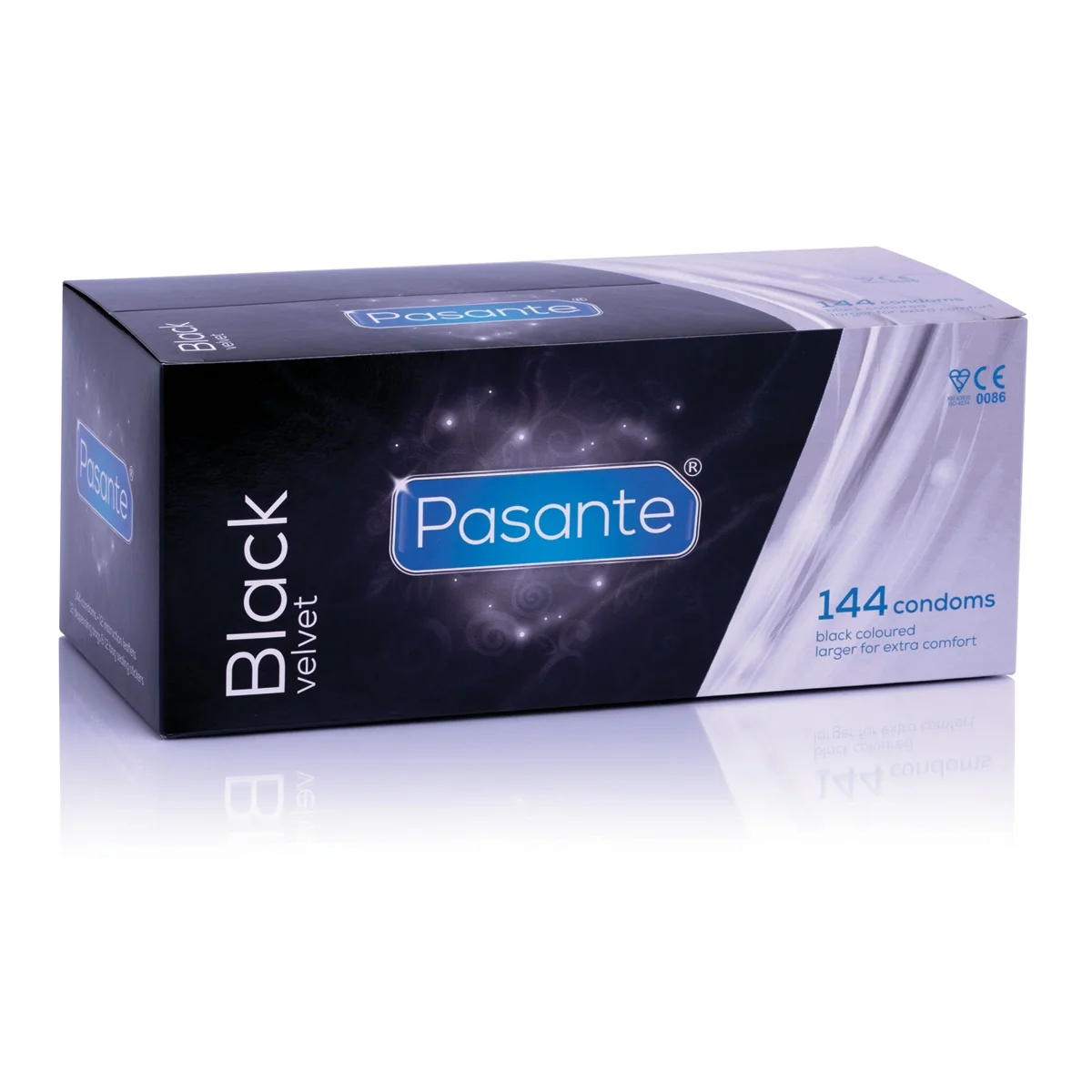 Презервативи чорного кольору Pasante Black Velvet латексні (ціна за упаковку, 144 шт.)