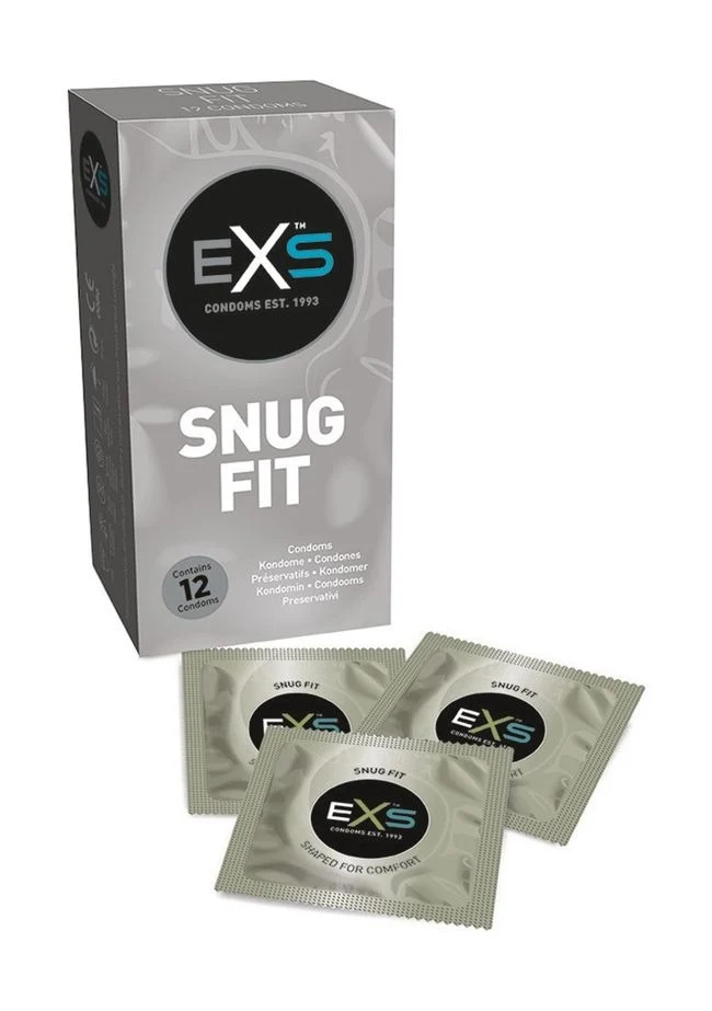 Презервативи EXS SNUG FIT щільно прилеглі, веганські (ціна за пачку, 12 шт.)
