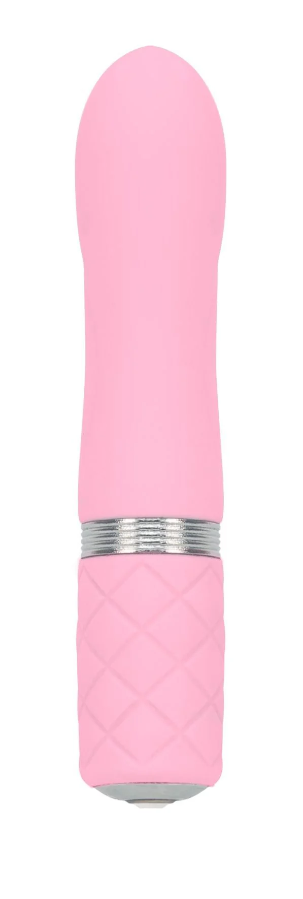 Розкішний вібратор PILLOW TALK - Flirty Pink з кристалом Swarovski, гнучка головка