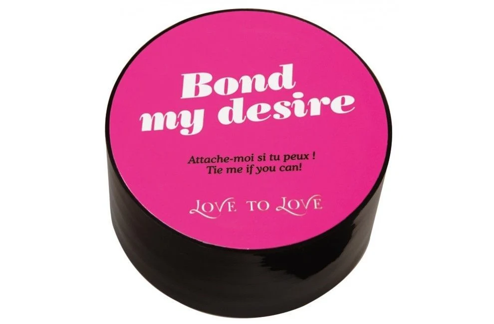 Скотч для бондажа Love To Love BOND MY DESIRE (15м) Чорний, не липне до шкіри і волосків