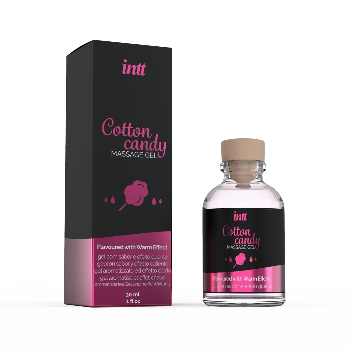 Масажний гель для інтимних зон Intt Cotton Candy розігрівальний