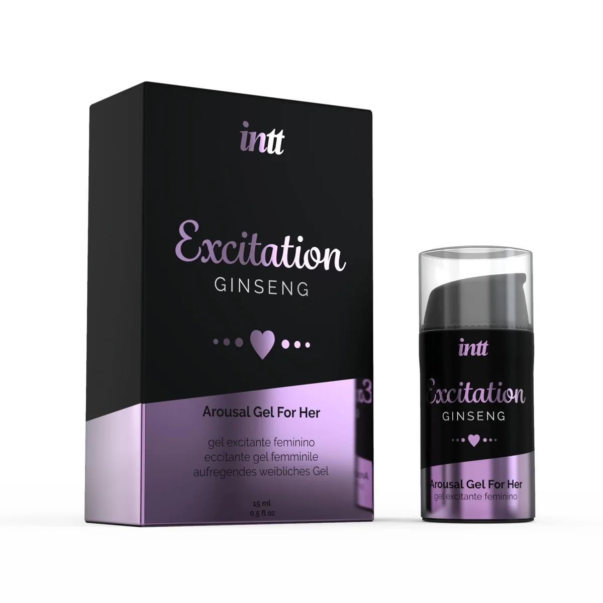 Збуджувальний гель Intt Excitation з екстрактом женьшеню, з ефектом вібрації