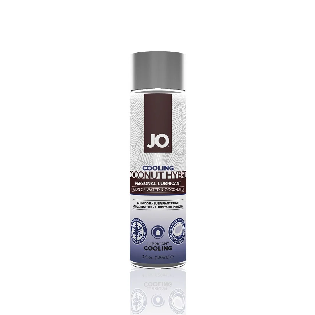 Охолоджувальна змазка-крем з кокосовою олією JO Coconut Hybrid COOLING біла