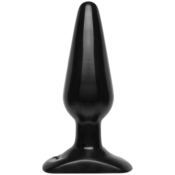Анальна пробка Doc Johnson Smooth Classic Medium - Black, макс. діаметр 3,8 см
