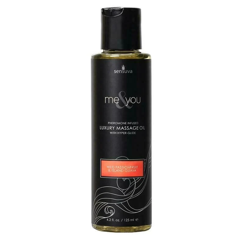 Масажна олія Sensuva Me&You Wild Passion Fruit & Island Guava з феромонами