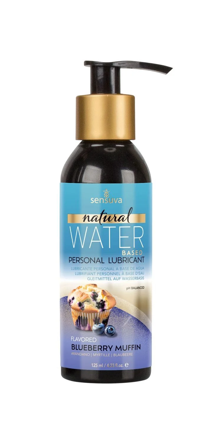 Змазка на водній основі Sensuva Natural Water-Based Blueberry Muffin без гліцерину і парабенів
