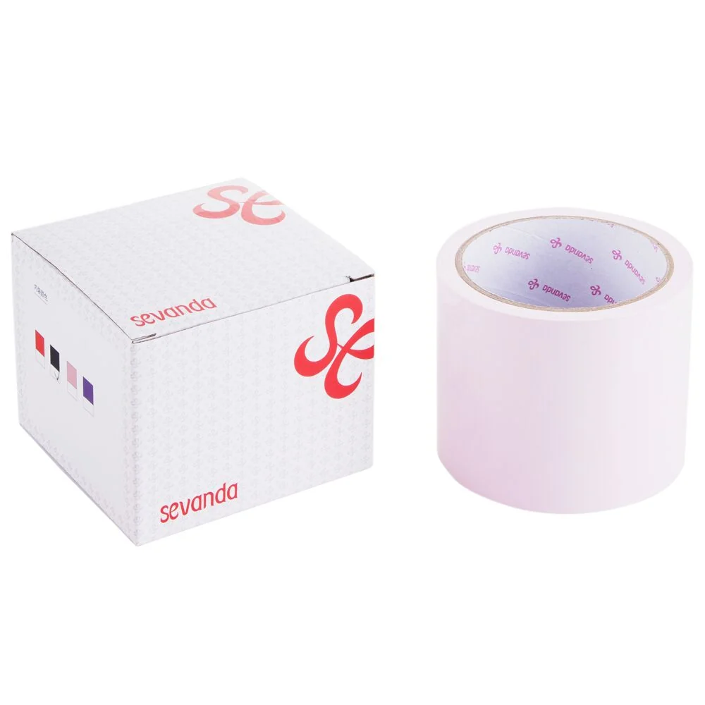Скотч для бондажу LOCKINK SEVANDA Electrostatic Tape, блідо-рожева, 16 м