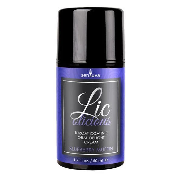 Гель для мінету Sensuva Lic-o-licious Blueberry Muffin, оліїстий, без цукру