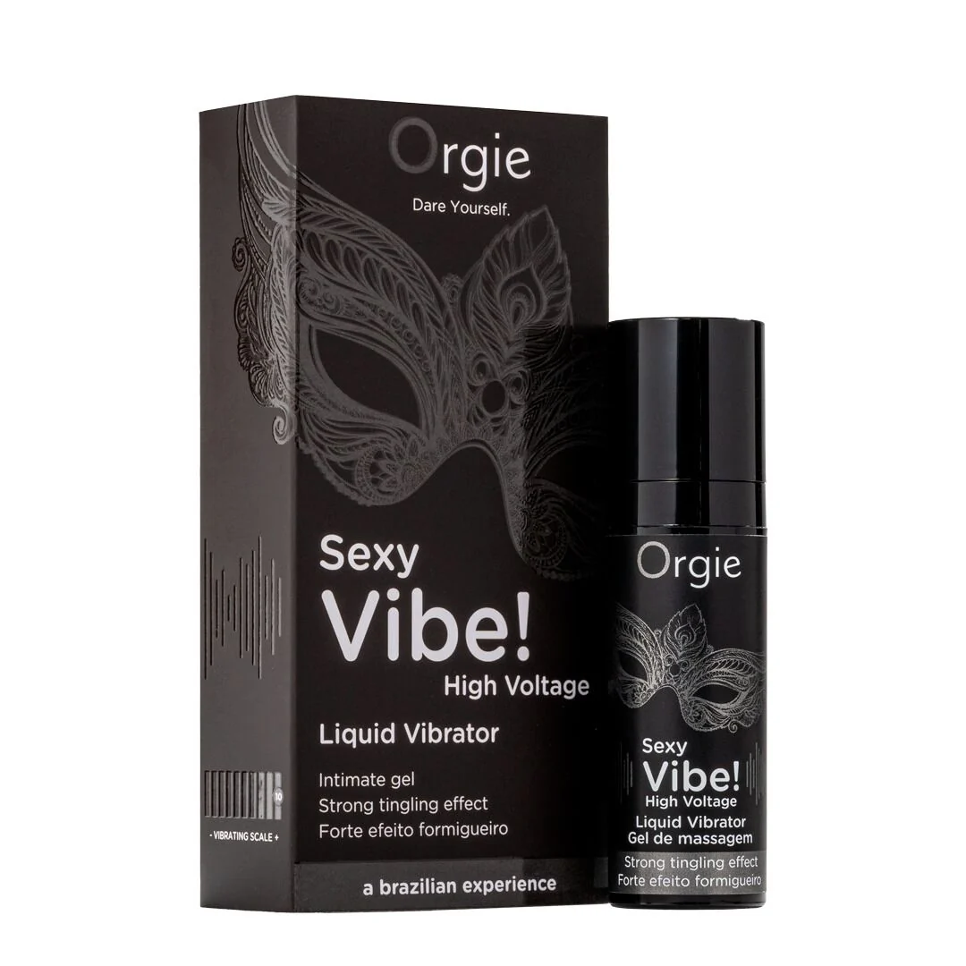 Рідкий вібратор Orgie Sexy Vibe! High Voltage,, ефект мурашок + дуже потужна вібрація