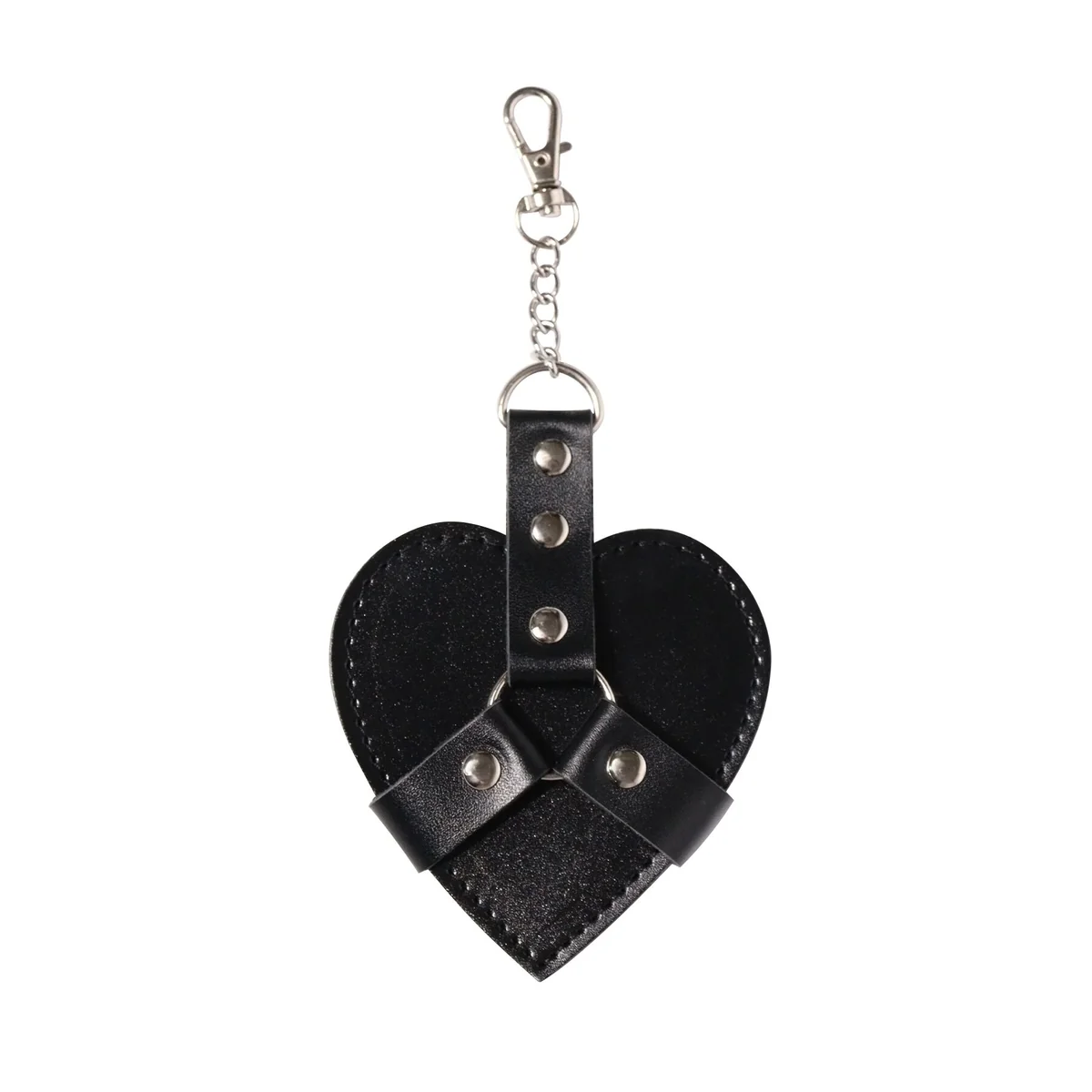 Брелок на карабіні для ключів Art of Sex Chained Heart, Чорний