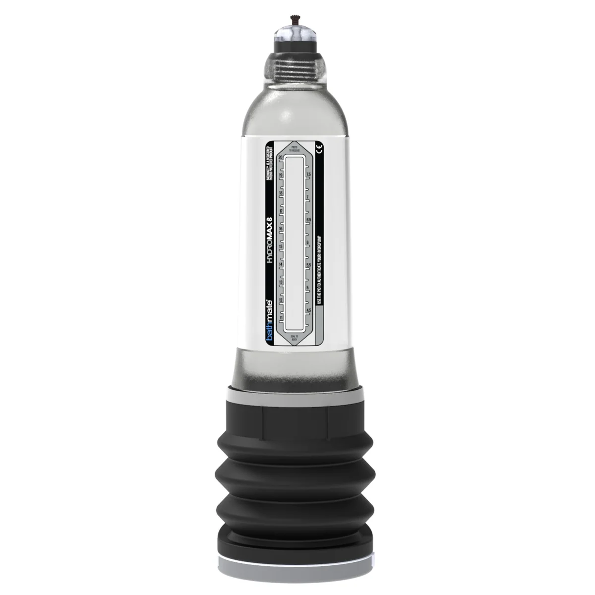 Гідропомпа Bathmate Hydromax 8 Clear, для члена довжиною від 15 до 20 см, діаметр до 5,5 см