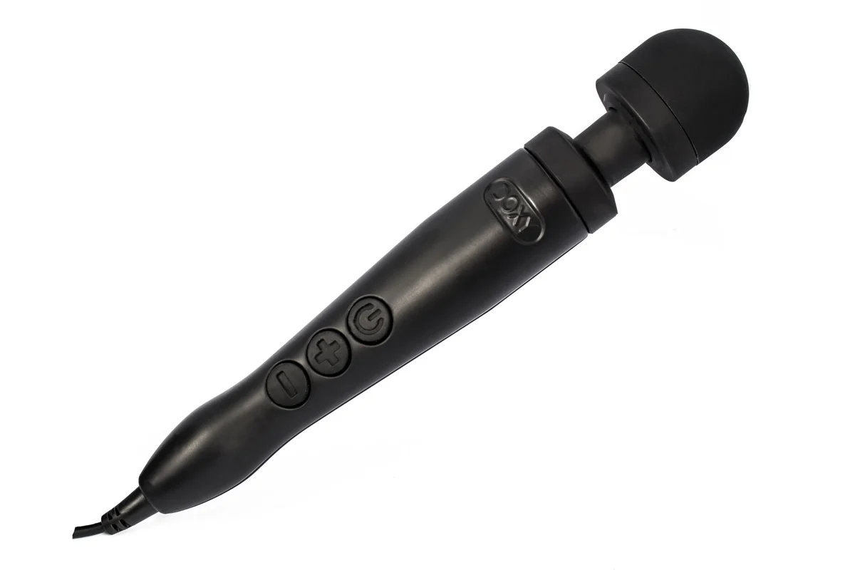 Вібромасажер DOXY Die Cast 3 Matt Black, дуже потужний, живлення 220В, металевий корпус