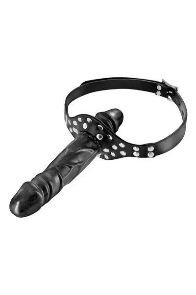 Кляп з подвійним фалоімітатором Fetish Tentation Double Penis Gag (м'ята упаковка!!!)