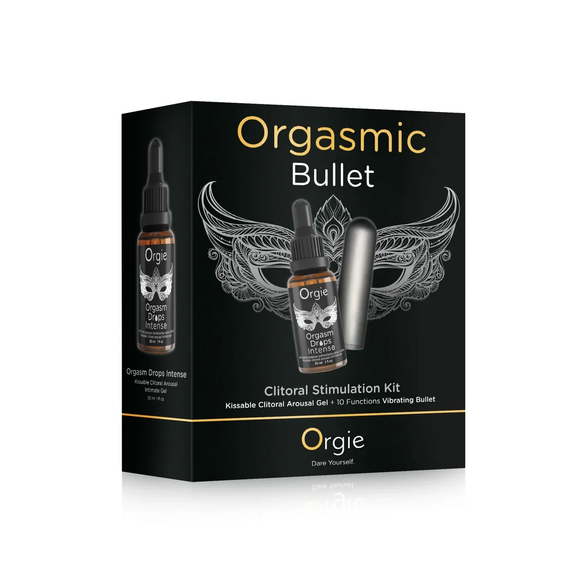 Набір Orgie Orgasmic Bullet: збуджувальні краплі та віброкуля
