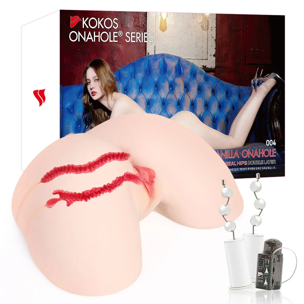 Мастурбатор Kokos 004 Vailla ONAHOLE Real Hips 2WayPlus з вібрацією та масажем