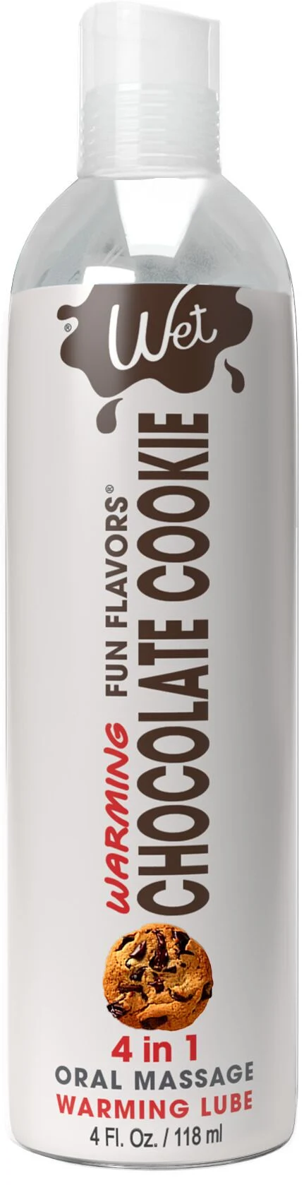 Розпродаж!!! Зігрівальний лубрикант Wet Warming Chocolate Cookie 4in1, 118мл (термін 30.09.2026)