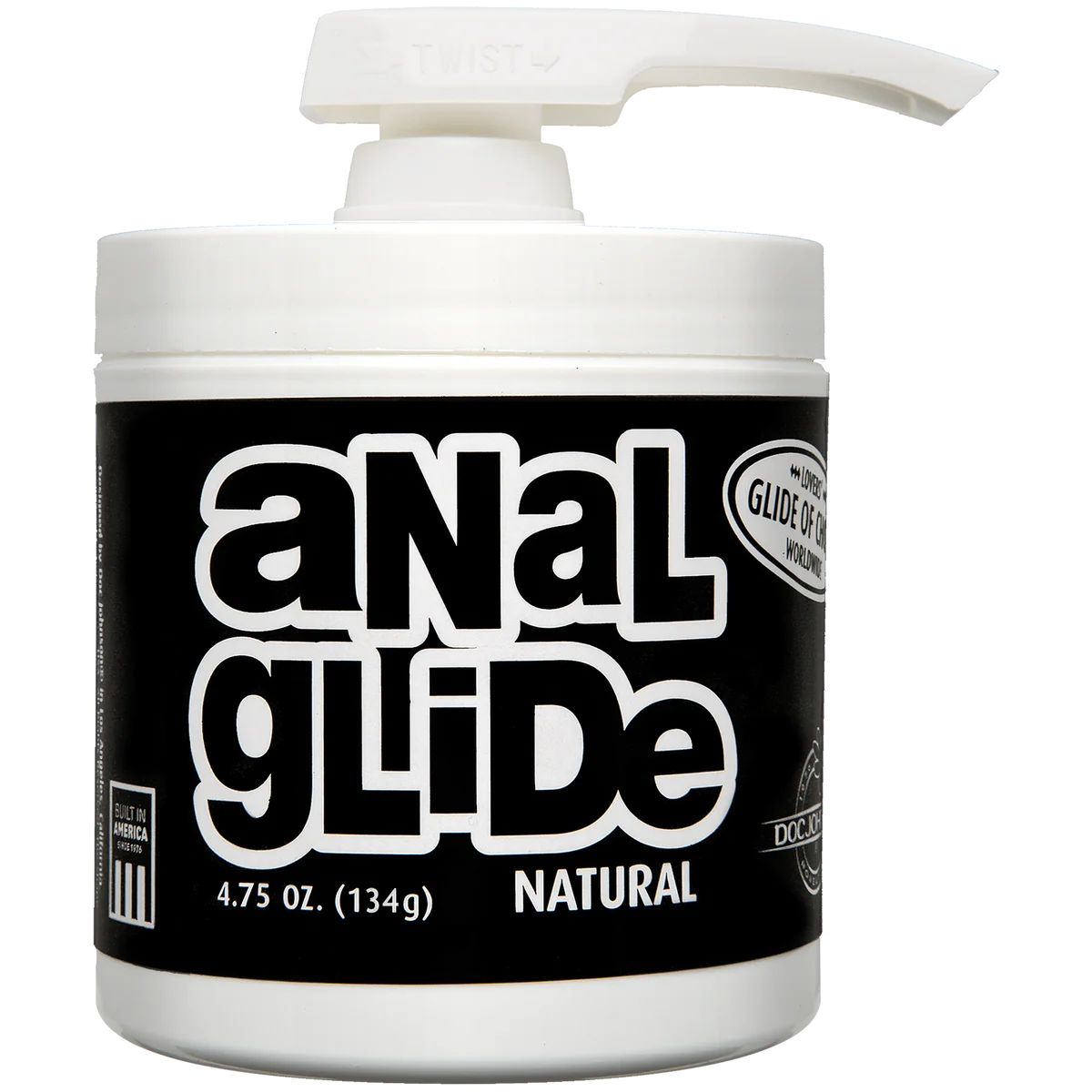 Анальна змазка на олійній основі Doc Johnson Anal Glide Natural (127 г) тривале ковзання