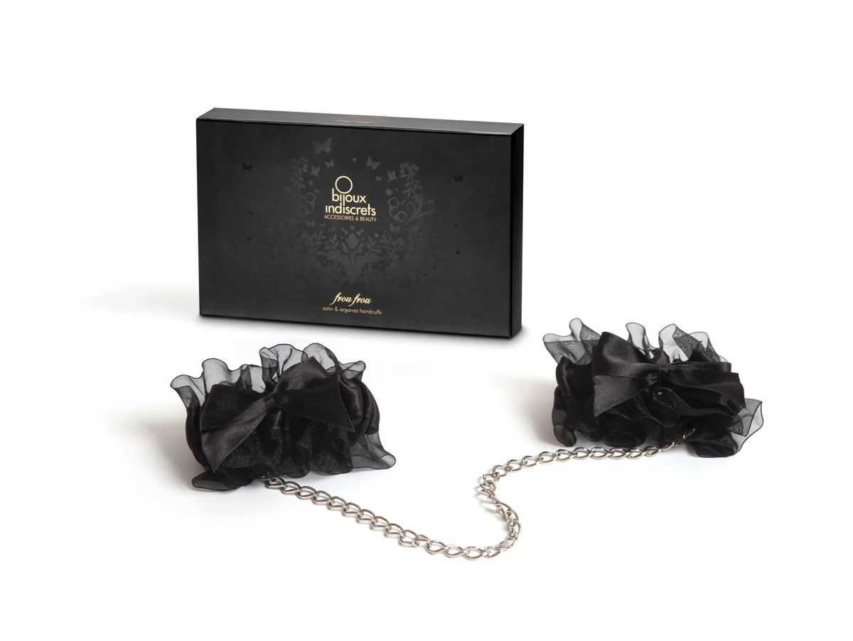 Наручники Bijoux Indiscrets - Frou Frou Organza handcuffs, атлас і органза, подарункове паковання