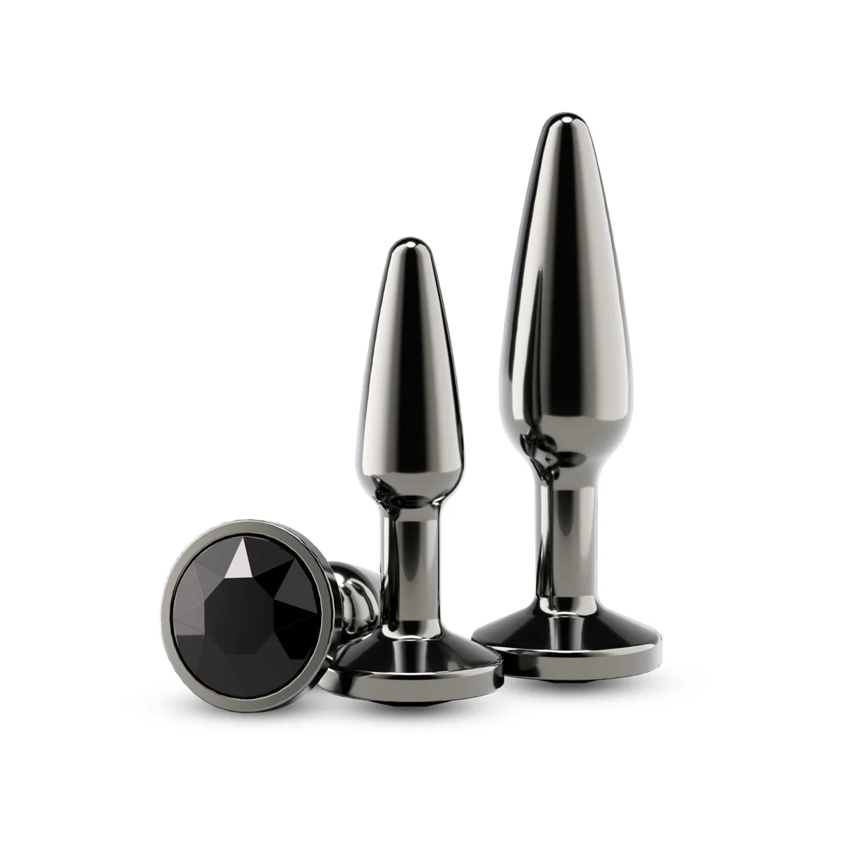 Набір анальних пробок NS Novelties Rear Assets - Tapered Trainer Kit - Gunmetal - Black