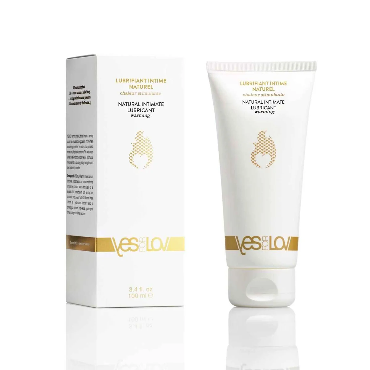 Розігрівальна змазка на водній основі YESforLOV UNISEX LUBRICANT 100 мл, на 99 % натуральна