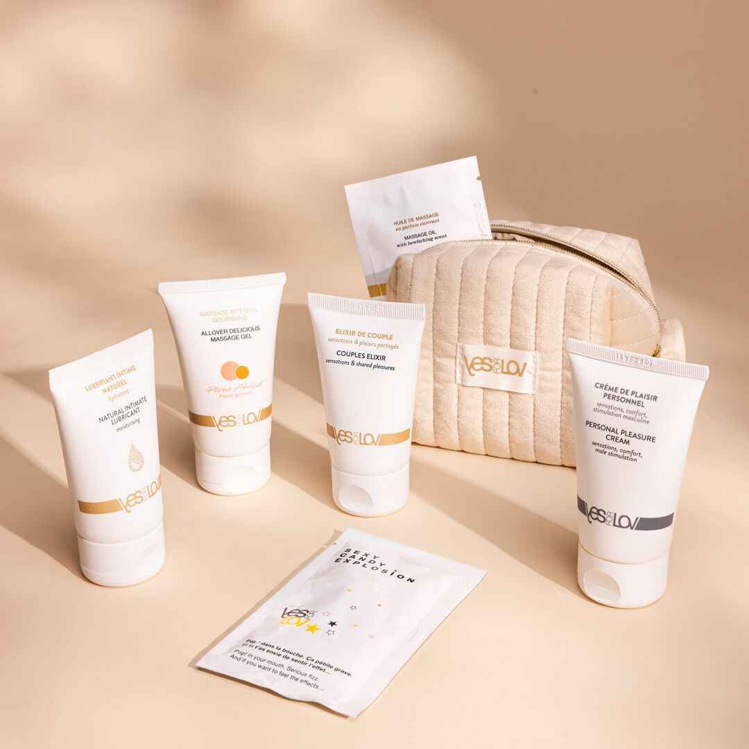 Подарунковий набір YESforLOV MY DELIGHT KIT, вагінальні кульки, змазка, сироватка, серветки