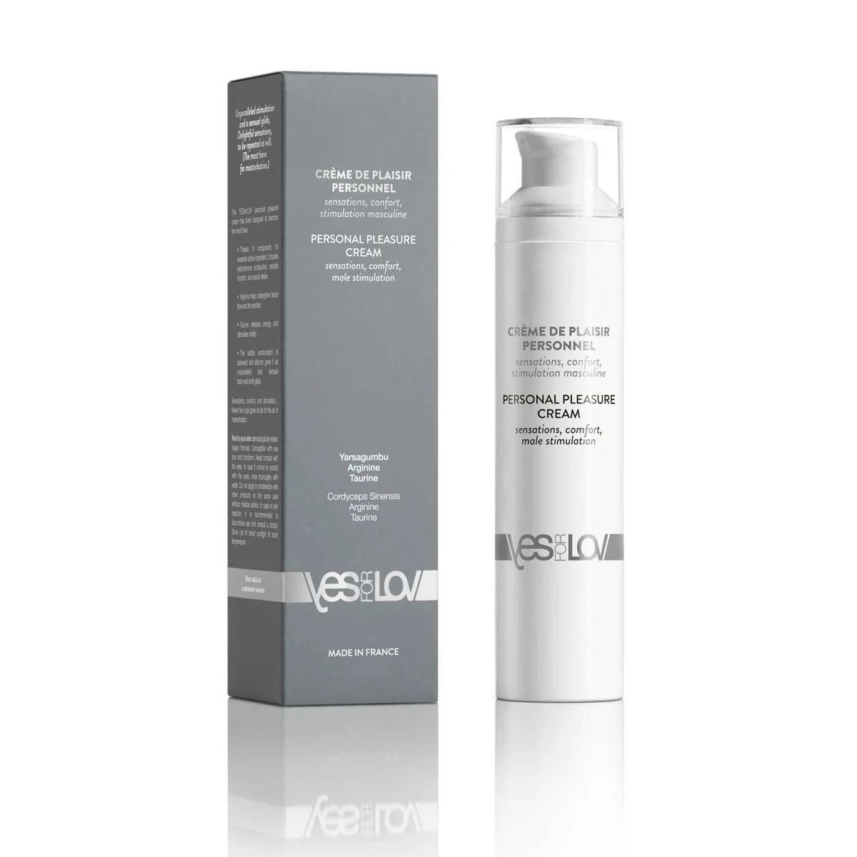 Крем для мастурбації YESforLOV PERSONAL PLEASURE CREAM 50 мл, посилює ерекцію, екстракт кордицепсу